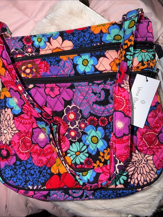 Vera Bradley Handbags - BNWT Vera Bradley RETIRED PRINT- Floral Quilted Crossbody Bag-Pink Multi
